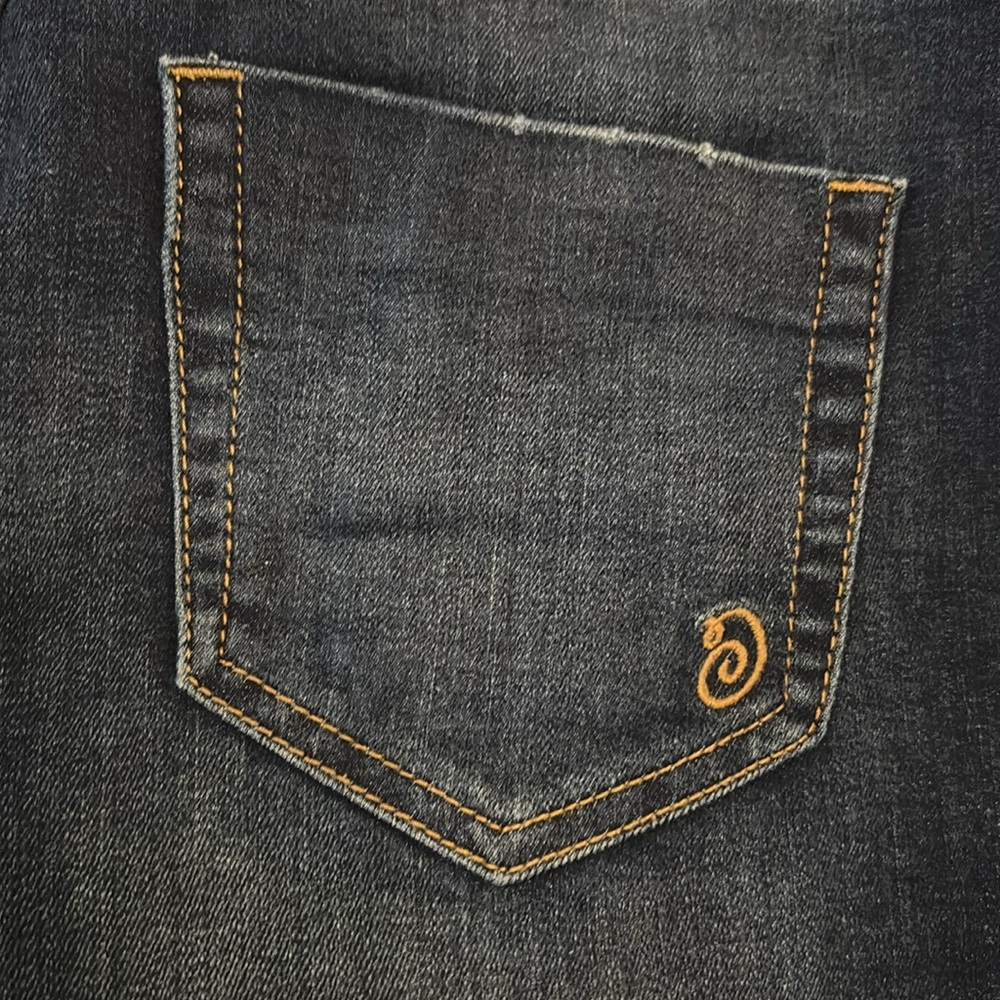 Super high waisted, indigo rain five button denim short ripped size 1 or 24 - Picture 7 of 8
